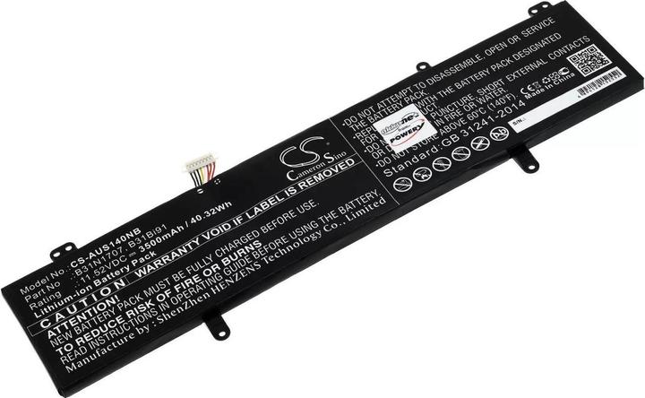 Immagine prodotto AccuCell Batteria Asus VivoBook S14 S410UN, tipo B31N1707 ecc. (3500 mAh)