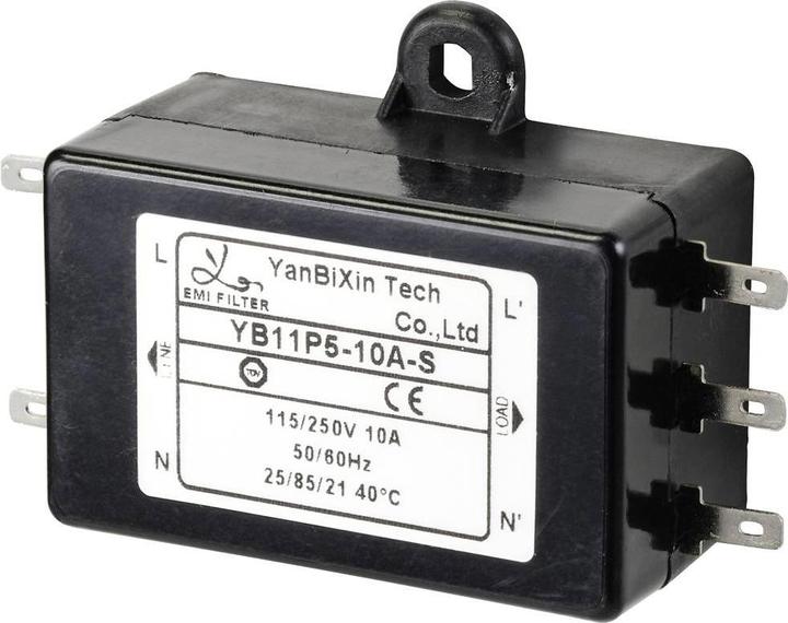 Image du produit Tru Components TC-10471952 Filtre réseau 250 V/AC 10 A 0,3 mH (L x l x H) 68 x 50