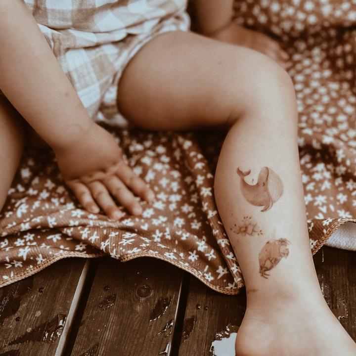 Actual product image Mrs. Ertha Mrs Ertha - Children's tattoos flamingo