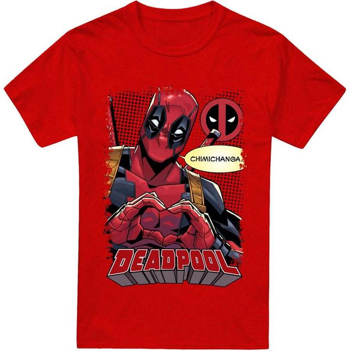 Immagine prodotto Deadpool Chimichanga Maglietta Cuore Adulto Unisex (M)