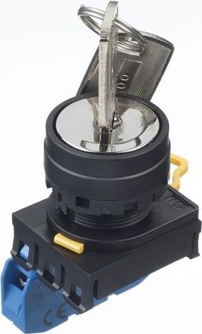 Actual product image Idec YW22mm KS 3 Pos. 45° maint 2NO-1NC