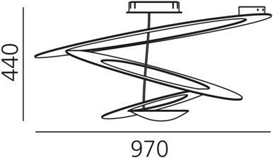 Produktbild Artemide Pirce Soffitto (3313 lm)