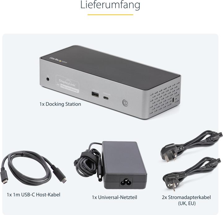 Actual product image StarTech DK31C4DPPDUE (USB-C, 14 Ports)