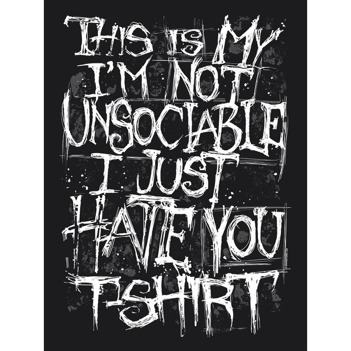 Produktbild Grindstore Im Not Unsociable TShirt (XXL)