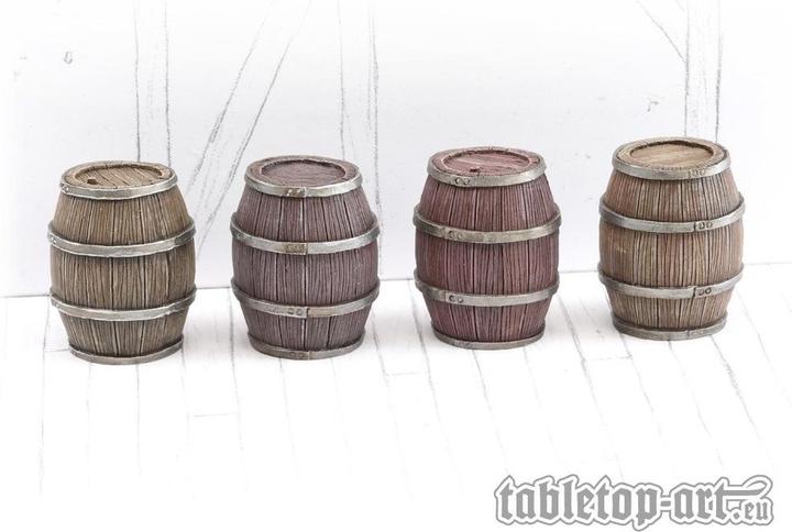 Produktbild Tabletop-Art Zubehör Holzfässer Set 3 - Grosse Fässer 4 Teile