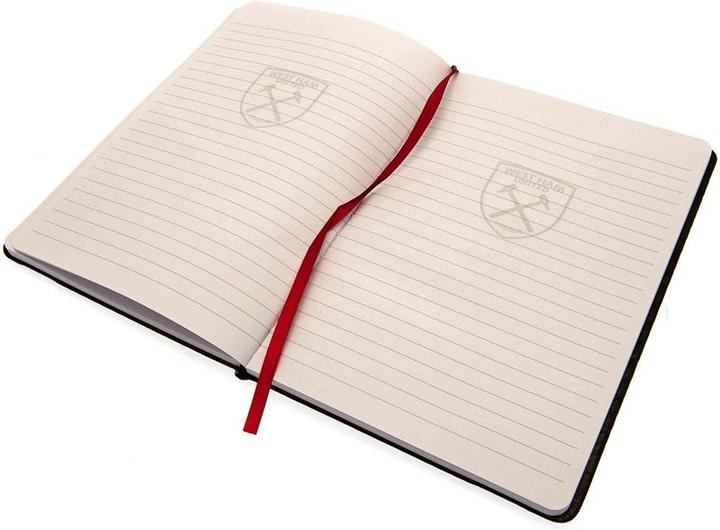Actual product image West Ham United FC Premium Banded Faux Leather Notebook (A5, Lined)