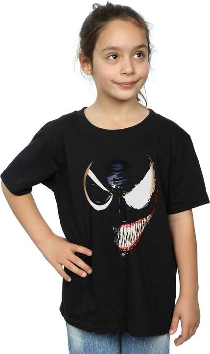 Actual product image Girls Venom Split Face Cotton T-Shirt (152, 158)
