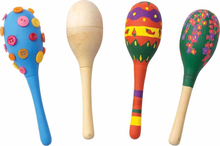 Immagine prodotto Colorations Colorare - Decora le tue maracas di legno, set da 12 (12 x)