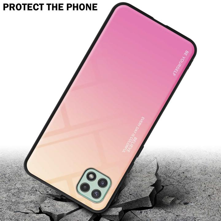 Produktbild Cadorabo TPU 2 Farben Glas Hülle (Samsung Galaxy A22 5G)