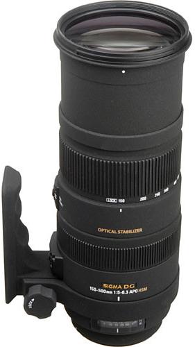 Produktbild Sigma Objektiv 150-500mm f/5-6.3 DG OS APO HSM, Canon (Canon EF, Vollformat)