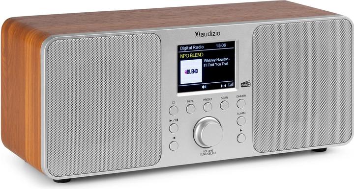 Immagine prodotto Audizio DAB+ Radio Genua Silber, Radio Tuner: FM, DAB+ (FM, DAB, Bluetooth)