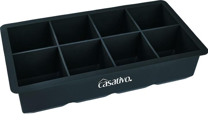 Image du produit Casativo Lot de 6 moules à glaçons XXL en silicone 8 compartiments, 5 x 5 cm, pour 1 litre