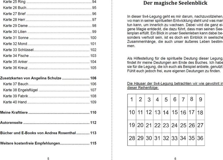 Produktbild Der magische Seelenblick mit den Lenormandkarten (Deutsch, Andrea Rosenthal, 2022)