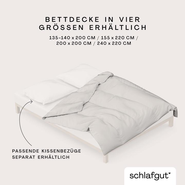 Actual product image schlafgut Woven Satin (Duvet cover, 240 x 220 cm)