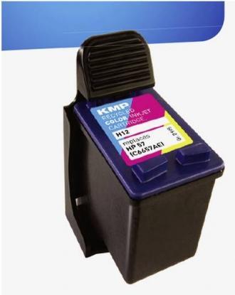 Immagine prodotto KMP Cartuccia d'inchiostro H12 a colori compatibile con HP C 6657 AE (M, C, Y)