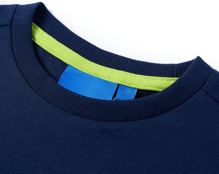 Produktbild VidaXL Kinder-Langarmshirt Marineblau 116,Material: 100 (116)