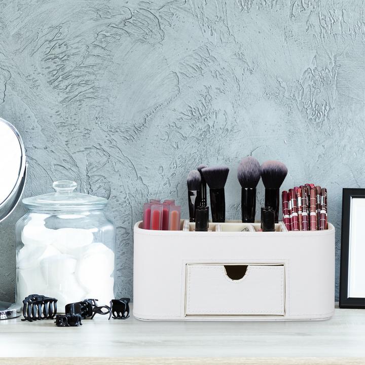 Actual product image Relaxdays Desk Organiser Faux Leather