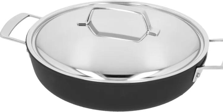 Actual product image Demeyere Alu Pro saucepan low with stainless steel lid Ø28cm 2lt h:7cm (28 cm, Pot, Stainless steel, Aluminium)