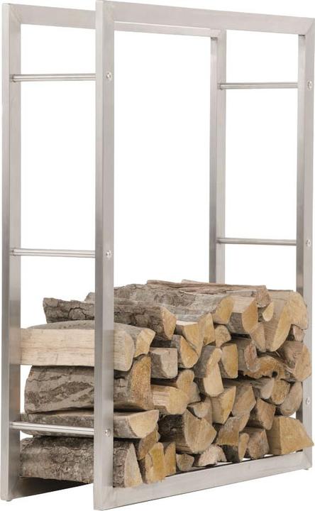 Immagine prodotto CLP Porta legna Keri 25x80x100, acciaio inox (25 x 80 x 100 cm)