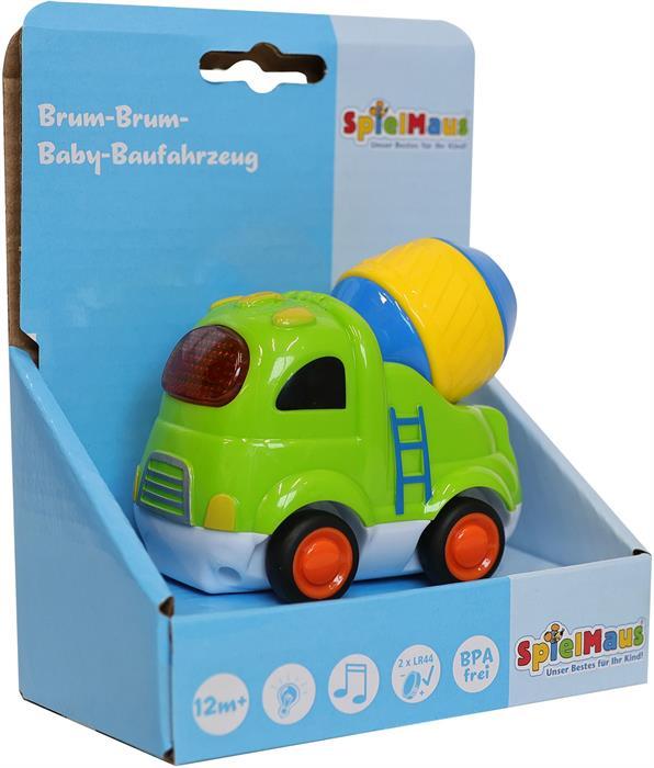 Produktbild Spielmaus Baby Brum Brum Baufahrzeuge, 3-fach assortiert