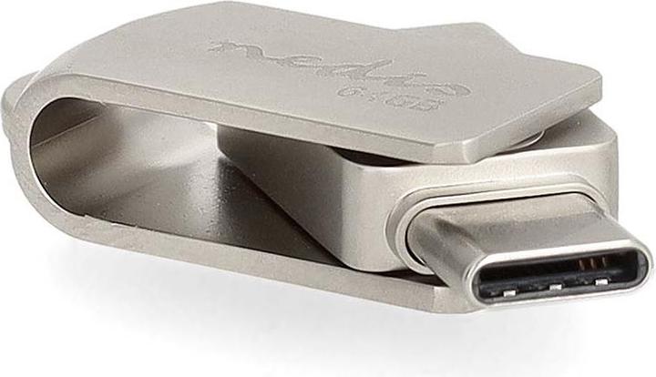 Actual product image Nedis Flash drive - 64 GB - USB-A/USB-C - Read speed: 90 MB/s - Write speed: (64 GB, USB-A, USB-C)