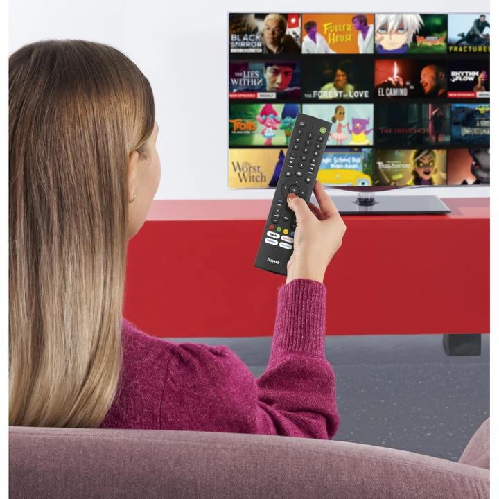 Actual product image Hama Universal remote control for Sony TVs, IR, adaptive, with 4 app buttons (Universal remote control, Infrared)