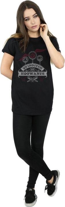 Immagine prodotto Quidditch At Hogwarts Boyfriend Fit Maglietta Ampia Donna (S)