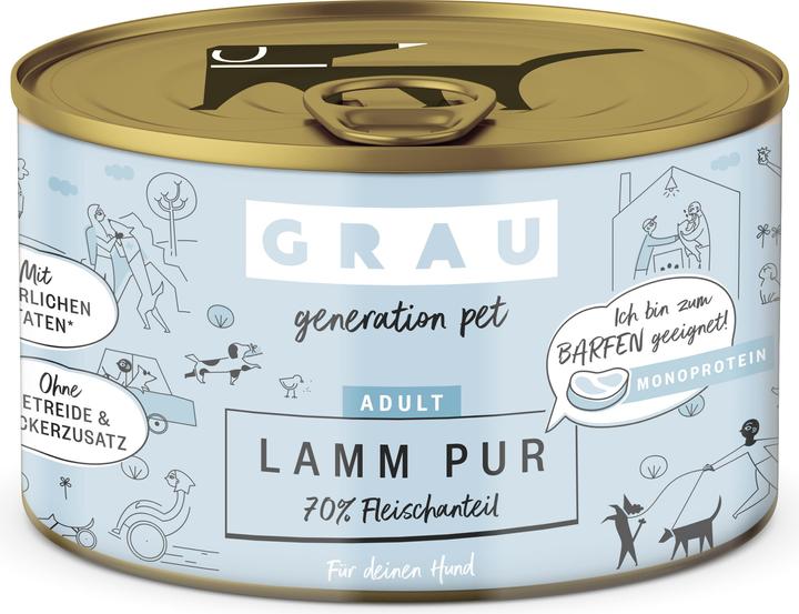 Grau Hunde-Nassfutter (Adult, 1 Stk., 200 g)