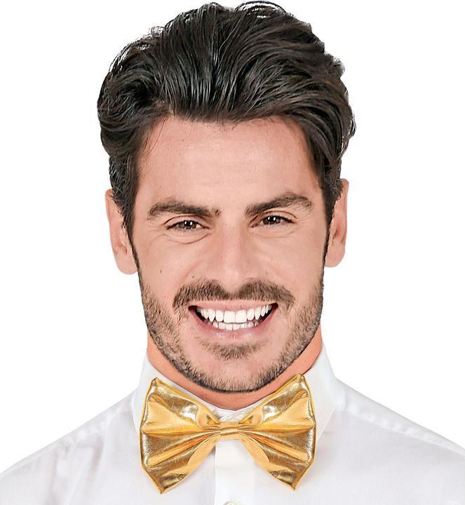 Actual product image Widmann Metallic gold bow tie