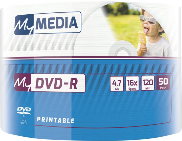 Produktbild MyMedia 1x50 DVD-R 4,7GB 16x Speed Printable Wrap (50 x)
