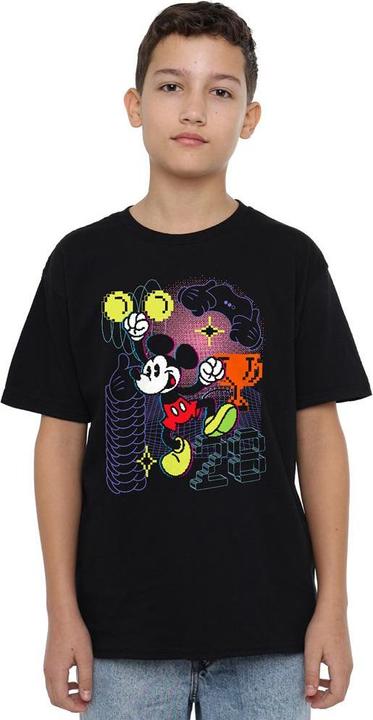 Actual product image Mickey Mouse Childrens/Kids Pixel T-Shirt (128)