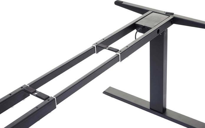 Produktbild Swisshandel24 Gestell, variables Tischgestell für Eck-Schreibtisch, elektrisch höhenverstellbar Memory 45kg - schw