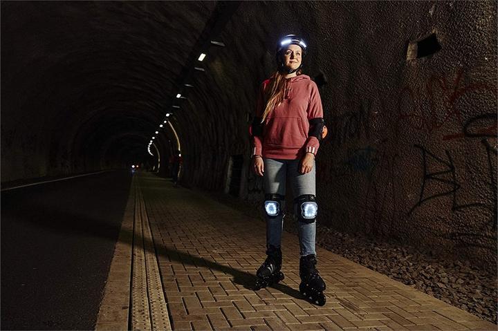Produktbild Hudora Protektoren LED (L, Ellbogenschoner, Knieschoner, Einzelstück)