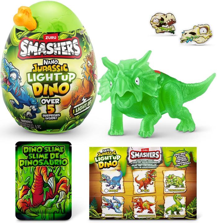 Productafbeelding Smashers JURASSIC-NANO EI, S1, KRIMPFOLIE, TQ, 8 STUKS