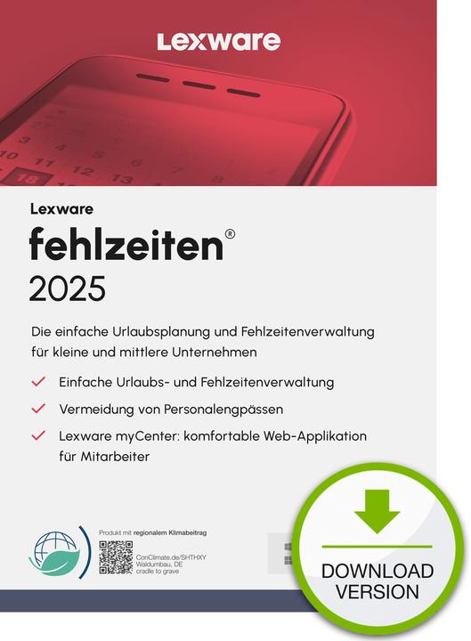Lexware fehlzeiten 2025 "unbegrenzte Laufzeit" Download (unbegrenzt)