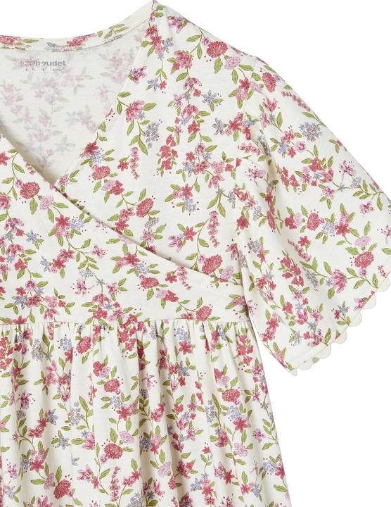 Produktbild Vertbaudet Geblümtes Mädchen Kleid mit Wickelausschnitt (110)