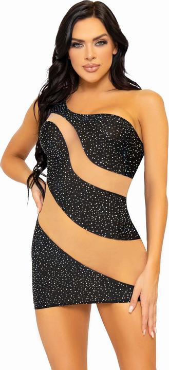 Image du produit Leg Avenue Mini-robe asymétrique en spandex (L)