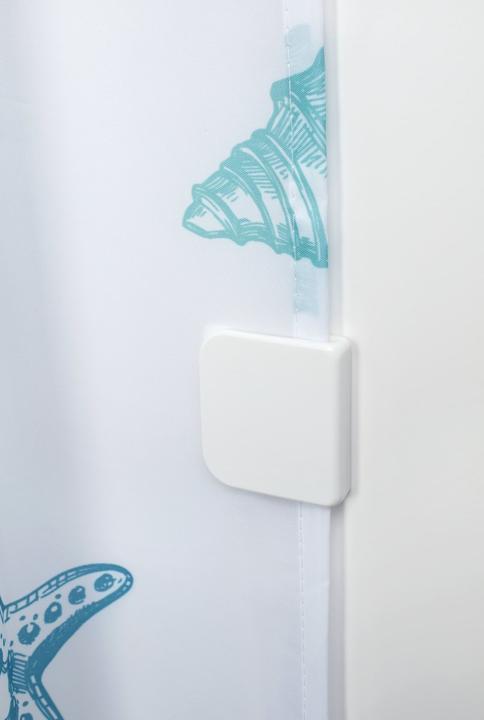 Actual product image Diaqua Shower curtain clips white