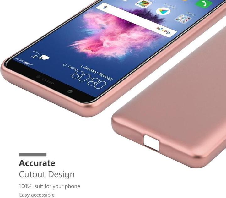 Productafbeelding Cadorabo TPU matte metalen hoes (Huawei P Smart (2018), Huawei Enjoy 7S)