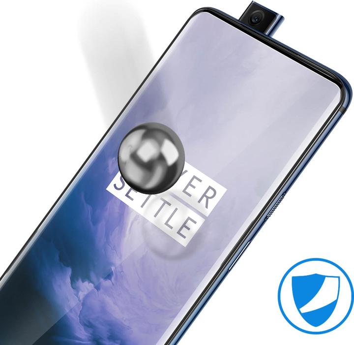 Actual product image Avizar bulletproof glass, glass protective film, protective glass (1 Piece, OnePlus 7T Pro)