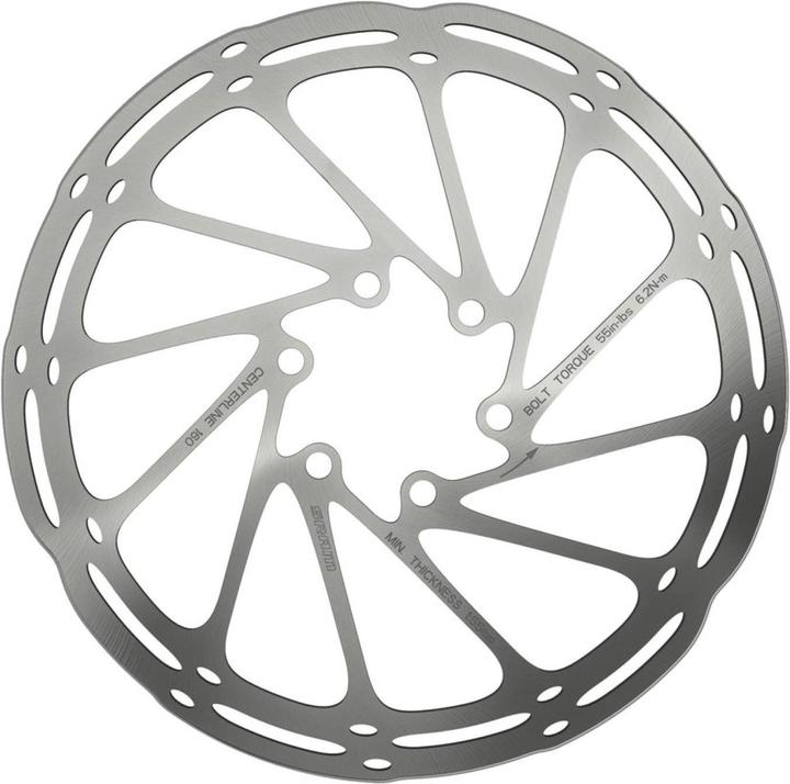 Actual product image Sram Centerline Rounded Brake Disc one-piece (203 mm)
