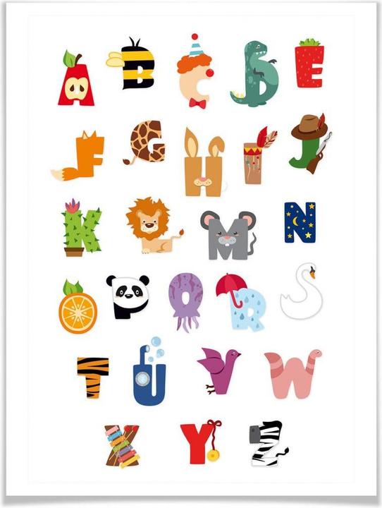 Produktbild Trenddeko Kinder Alphabet (40 x 50 cm)