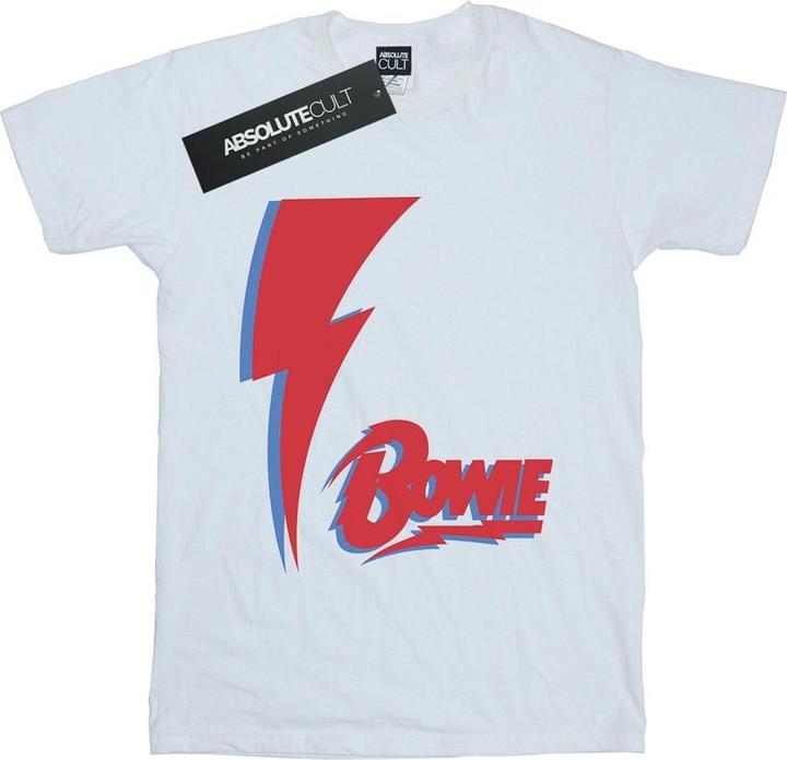Immagine prodotto David Bowie Red Bolt Maglietta Ragazze (152, 158)
