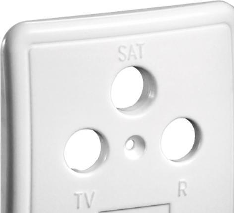 Immagine prodotto Goobay Coperchio a 3 fori per prese d'antenna (Presa d'antenna)