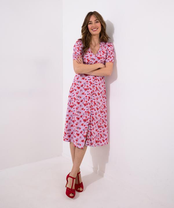 Produktbild Joe Browns Floral V-Neck Short Sleeve Midi Dress (14)