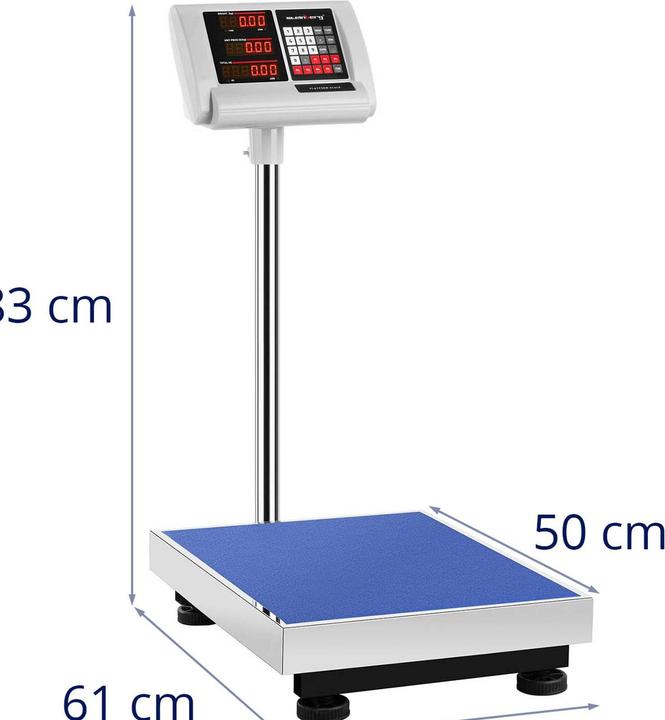 Produktbild Steinberg Plattformwaage Bodenwaage Paketwaage Industriewaage Präzisionswaage 150 kg/10 g