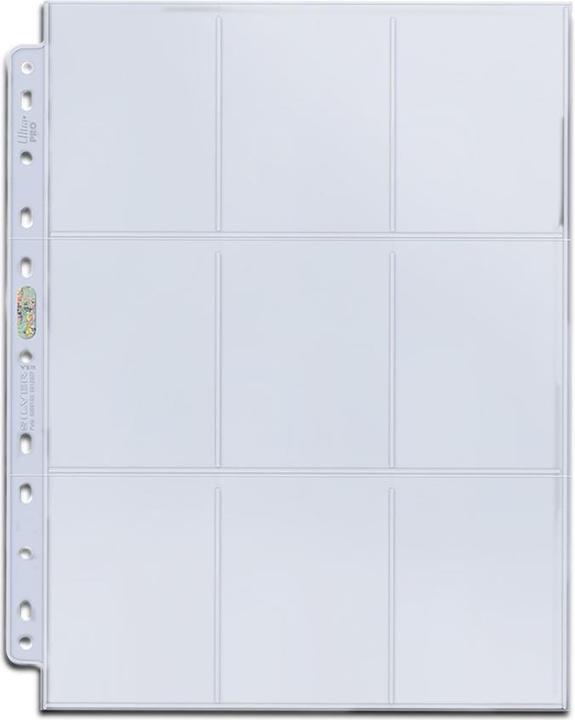 Produktbild Ultra Pro Ordnerseiten 9 Pocket Pages