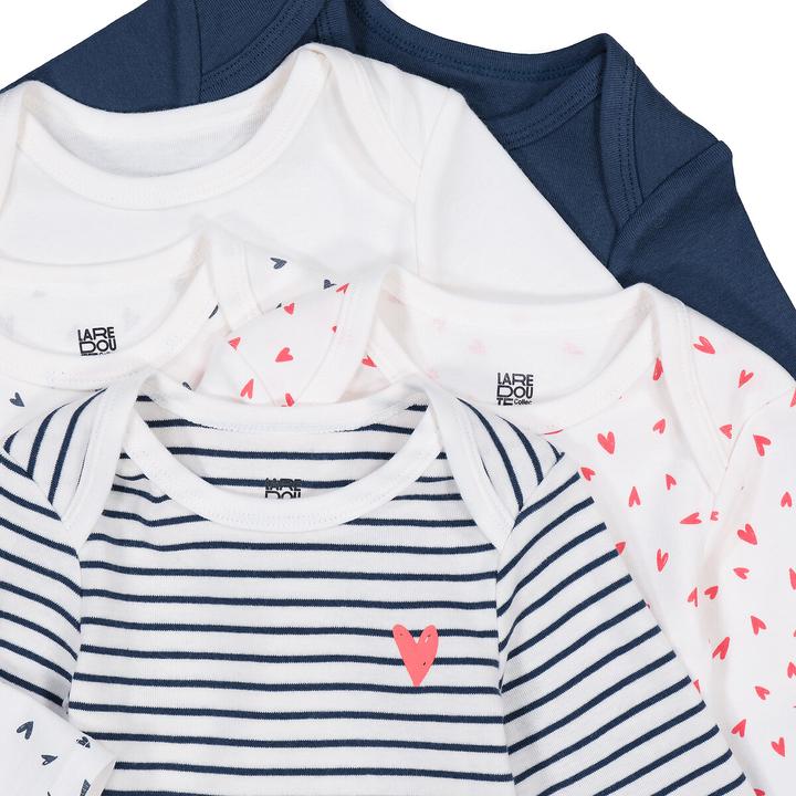 Produktbild La Redoute Collections 5er-Pack gerippte Bodys mit langen Ärmeln (60)