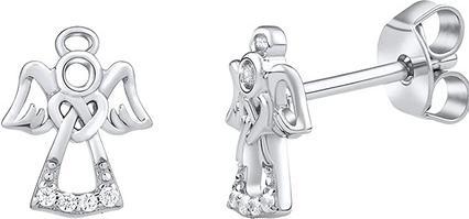 Silvego Fine silver earrings with clear zircons MW2233E (925 Sterling Silber)