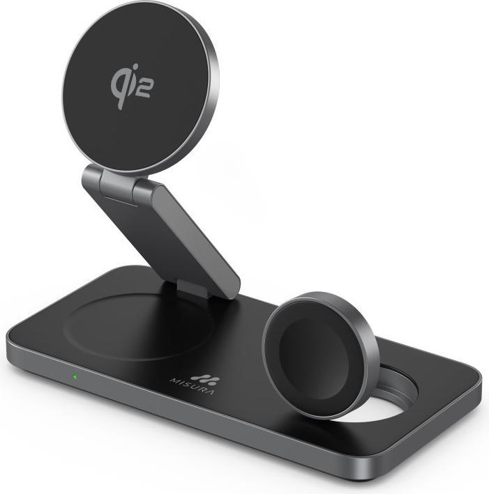 Actual product image Misura MH11 3-in-1 Faltbare Kabellose Ladestation - BLACK (35 W)